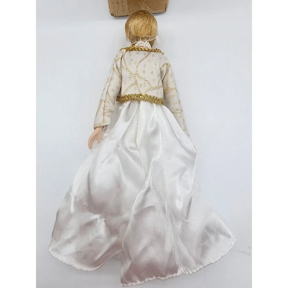 Princess Diana Porcelain Collector Doll Ivory Gown Gold Trim Bolero 11 Inch